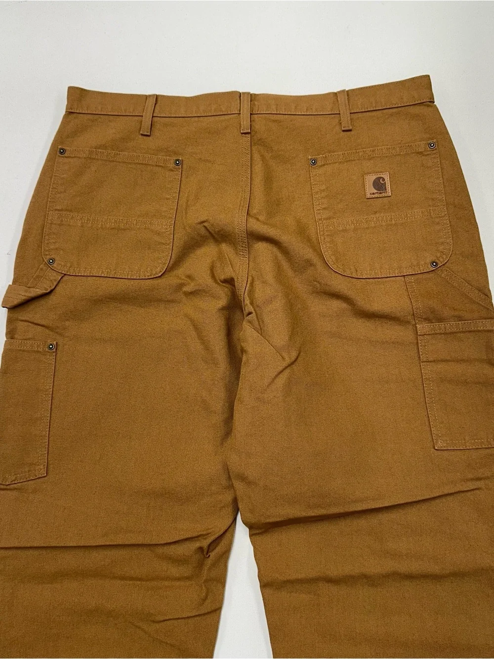 Vintage Carhartt Double Knee Work Carpenter Pants Mens 38×32 Brown